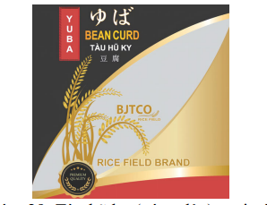 Nhãn hiệu “Bean curd Tàu hũ ky, hình”