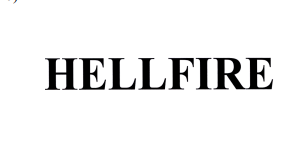 Nhãn hiệu “HELLFIRE, chữ” được Cục Sở hữu trí tuệ cấp giấy chứng nhận đăng ký nhãn hiệu