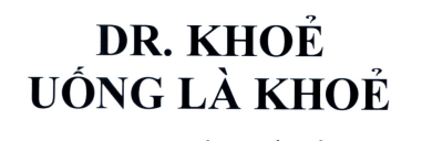 Nhãn hiệu “DR. KHỎE UỐNG LÀ KHỎE, chữ”